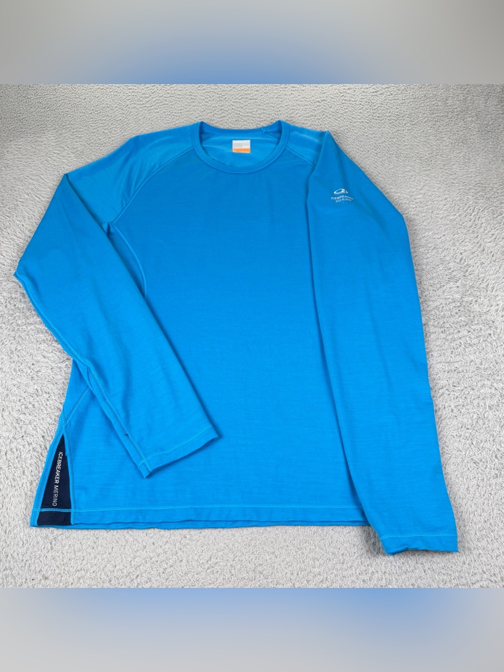 Icebreaker Merino Wool Bodyfit 200 Pullover Mens Large Blue Long Sleeve Outdoors - Picture 2 of 10